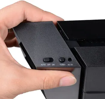 2017 más reciente USB Ventilador de Refrigeración 5 Enfriador Externo Turbo de Control de Temperatura para la Sony Playstation 4 PS4 Promoción