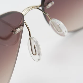 2018 ENGEYA Nueva Moda Súper Ligero de Acero Inoxidable de la Marca del Diseñador de gafas sin Montura Gafas de sol de las Mujeres de Conducción gafas de Sol UV400 T11006