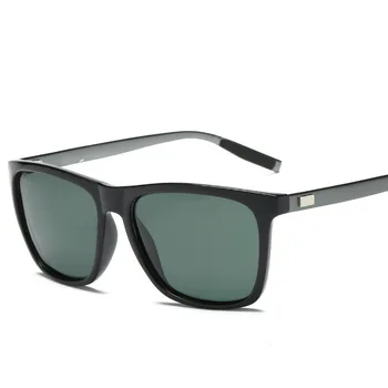 2019 Marca de Gafas de sol Polarizadas de Aluminio Magnesio Hombres Plaza de Espejo Gafas de Sol Masculinas Piloto de Conducción Gafas de Mujer gafas