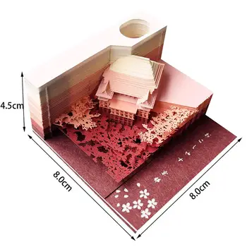 2020 BRICOLAJE Scrapbooking Omoshiroi Bloque 3D Conveniencia Pegatinas Papeles de la Tarjeta de Artesanía de Japón Creativo Estereoscópica Nota adhesiva de Papel
