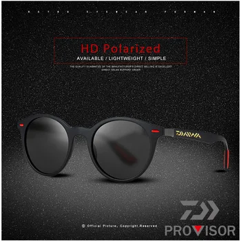 2020 DAWA Pesca Gafas de sol de Protección UV Ultraligero Polarizado Gafas de sol de los Hombres de Marco de la Ronda de Pesca Gafas de Sol de Conducción gafas de