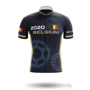 2020 de corte Láser de Bélgica camisa de ciclismo hombres camiseta de ciclismo de verano de manga corta de secado rápido mallot ciclismo hombre verano