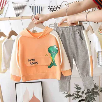 2020 de los Niños Ropa Bebé Niño de Conjunto Primavera Y Otoño Casual, Ropa para Niños T-shirt y Pantalones de Dos piezas Conjunto de Bebé de la Ropa