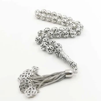 2020 Grandes Tasbih regalo especial de RAMADÁN árabe de la moda pulsera de Misbaha de alta calidad Nuevo islámico de Metal borlas Musulmán de la joyería del rosario