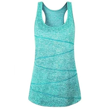 2020 la Primavera Y el Verano Transpirable Deporte Yoga de secado Rápido Chaleco sin Mangas de la Aptitud del Tanque con camiseta Suelta de la Mujer Para el Gimnasio