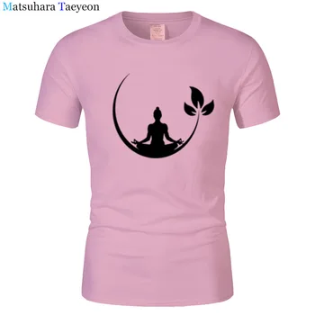 2020 Mujeres Camiseta Sala de Meditación Budista Zen de Verano CAMISETAS DIVERTIDAS de Impresión T-shirt de Mujer de Manga Corta O de Cuello de Algodón de la Camiseta de la T81
