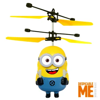 2020 más reciente Esbirros drone RC Helicóptero Avión Mini drone Volar a Parpadear helicóptero de Control de la Mano de RC Juguetes