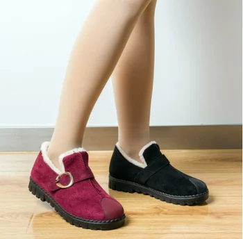 2020 newFashion Zapatos de las Mujeres de las Señoras del Algodón Engrosamiento Caliente Raquetas de nieve zapatos de mujer botas de mujer botas de Básica zapatos de cordones
