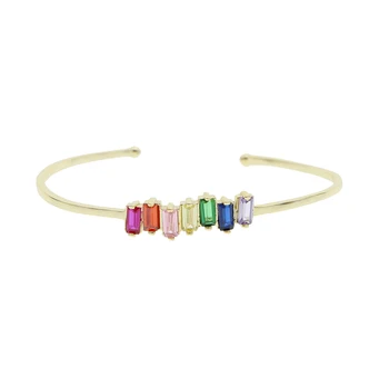 2020 Nueva Colección de oro de Color de arco iris de Cristal Pulsera brazalete de Encaje hasta las Pulseras para las Mujeres de la Joyería