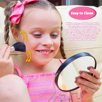 2020 Nuevo Mini Caja de Maquillaje Conjunto Seguro, No tóxico Lavable Niñas Juguete maquillaje Kit de Sombra de Ojos de esmalte de Uñas Pretender Kit de Juguete