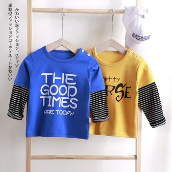 2020 otoño camiseta de bebé niños y niñas superior de la camiseta de dibujos animados de los niños ropa de niños de manga larga ropa