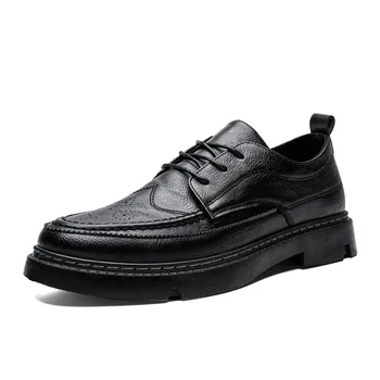 2020 otoño/invierno nuevo color de cuero de los hombres zapatos de la nueva juventud de negocios Británico ropa formal casual zapatos de hombres
