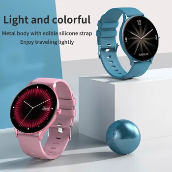 2020 Ultra Delgado Reloj Inteligente Hombres Mujeres Completa de la Pantalla Táctil Bluetooth Sports Tracker de Fitness Reloj Smartwatch Para Android IOS Teléfono