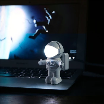 2020 USB Astronauta de la Luna de la Lámpara de Noche LED Luz de los Astros de USB Luces de la Noche a la Luz de Sensor de Creative USB Libro Luces de Lámparas de Mesa, Ordenador