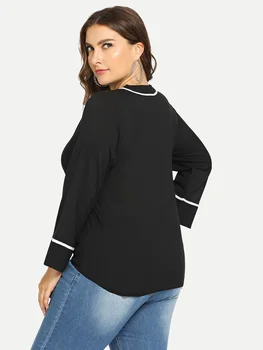 2021 camiseta de la venta Caliente Delgado de la Gasa de las mujeres Más el tamaño 5XL XXXXL Tops Ahora Casual Tops de Gasa V-Cuello de la Blusa para mujer de la ropa