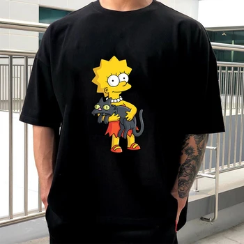 2021 Nueva Moda de Los Simpson Lisa Simpson Fuuny Camiseta para los Hombres/mujer
