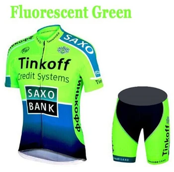 2021 nuevo Nuevo Saxo Bank Tinkoff Equipo Jersey de Ciclismo Conjuntos de MTB de la Bicicleta de la Bici Transpirable pantalones cortos de la Ropa de Ciclismo Traje de 9D GEL de Verano