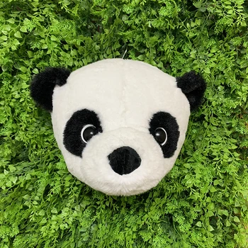 2021 Panda de caza decoraciones cazador de safari decoración de la pared animales de peluche realista de la vida real para la habitación de los niños del bosque Zoológico de oso gato