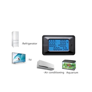 20A/100 A la CA LCD Digital de la Potencia de los paneles Watt Medidor de Monitor de Voltaje de KWh Voltímetro Amperímetro Probador de Herramientas