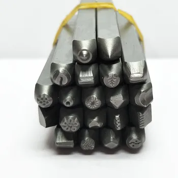 20PCS sello punch herramienta para rebordear & fabricación de la joyería de metal de diseño de sellos juego combinado