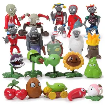 20pcs/set Plantas VS Zombies PVZ Colección de Figuras de Juguete 2*10=20 zombies figura Juguetes de la Muñeca de Envío Gratis