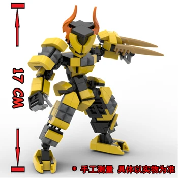 264Pcs Diseñador Mech Warrior Bloques de Construcción de Juguetes Para los Niños de la Armadura Robots de Anime Modelo de Figura 17 Figura de Acción de Bloque de Muñecas