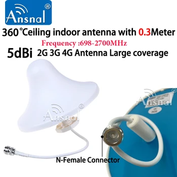 2G 3G 4G Antena LTE Omni Antena Celling interna de la Antena Para Señal de teléfono Celular GSM de Refuerzo de la Antena GSM con 0,3/2/3Meter Cable
