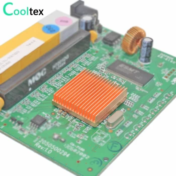 2pcs 25x25x7mm Puro Cobre del Disipador de calor mini Disipador de Calor del Radiador Electrónico para la Raspberry pi Chip MOS IC impresora 3D de Refrigeración Enfriador
