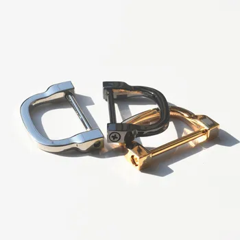 2pcs 30mm D anillo extraíble tornillos de fijación de complemento hebillas para el bolso de la cinta de equipajes accesorio de hardware DIY bolso de la correa de la hebilla