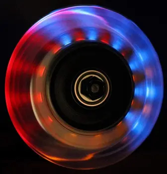 2pcs 80mm inline skate ruedas LED de Luz de Flash de Hasta Skate Ruedas Mini Scooter con ruedas ABEC-9 Rodamientos
