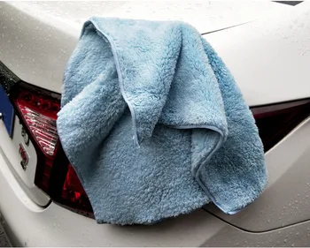 2pcs de Microfibra paño de limpieza para el coche suave 40*40cm de trapo Super absorbentes toallas para el Hogar coche pulido y encerado de paño de limpieza