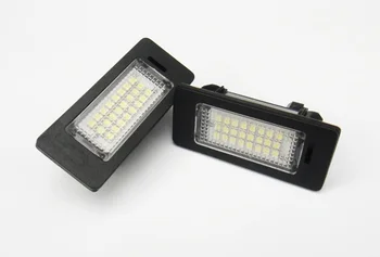 2Pcs de Xenón LED Blanco de la Placa de la Matrícula Luces de Can-bus Ningún Error para la SERIE X-E70/E71/E72/F25/E84/F48/F15 X1,X3,X5,X6,Hybrid X6