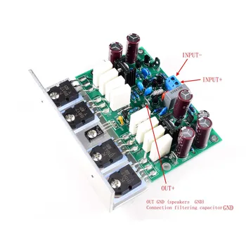 2pcs HI-END L20 VER 10 Stero amplificador de potencia de acabado de la junta de 200W 8R HiFi AMPLIFICADOR Con Disipador de calor D2-011