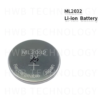 2PCS Nuevo Original ML2032 3V batería de litio Recargable + ML2032 cargador de envío Gratis