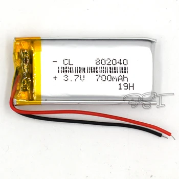 3.7 V Batería de Litio del Polímero 802040 batería Recargable de Li-ion de la Célula 700mAh Para MP5 Navegador GPS, MP3, MP4 Ebook Altavoz de la Cámara