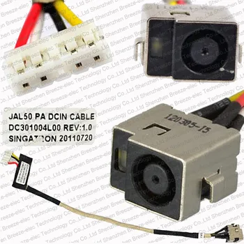 3 piezas/lote ordenador Portátil de la CA DC Jack socket con el conector del cable de alambre para HP Compaq Presario PAVILION DV4 CQ40 CQ45 486864-001