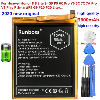 3600mAh HB366481ECW Batería Para Huawei GR.3 2017 / Honor 8 9 Lite / P8 lite 2017 / P9 Lite 2017 pra-lx1 pra-la1 PRA-L100 PRA-TL10
