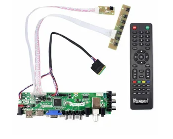 3663 Señal Digital DVB-C, DVB-T2 DVB-T kit para N140B6 B140XW01 B140XW02 B140XW03 TV LCD Controlador de la controladora de la Junta de LUA63A82