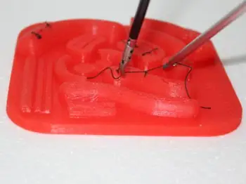 3D costuras módulo de simulación Quirúrgica ejercicio de Silicona de la sutura de la almohadilla Laparoscópica de simulación de la formación de equipos