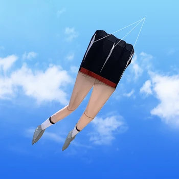3D de gran tamaño de la pierna de la cometa suave kite inflable sola línea de la cometa para evitar que se rompa fácil de volar al aire libre de los deportes de vuelo de la herramienta con el kite línea