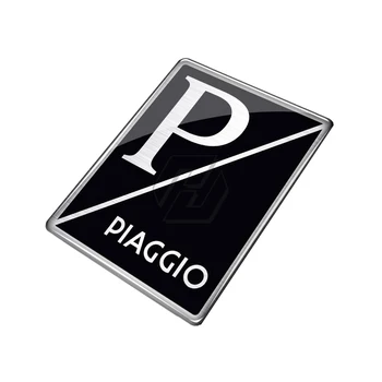 3D Moto Negra Calcomanía Emblema Logo de Caso para PIAGGIO APE Vespa 946 125i 150i ET2 ET4 Granturismo 125 200
