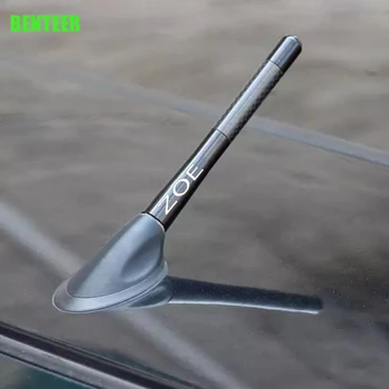 4,7 Pulgadas de Fibra de Carbono Antena de Coche Sticekr Para Renault Dacia ZOE