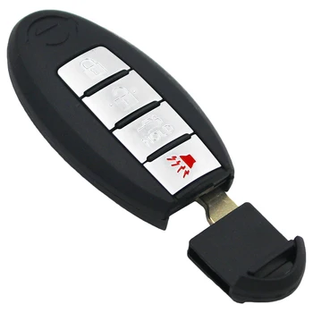 4 Botones de Entrada Sin llave Inteligente Llavero Remoto 315MHz ID46 chip para el Nuevo Nissan Sunny CWTWB1U815