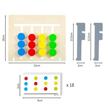 4 de Color Juego de Puzzle para Niños Educativos, Juguetes de la Inteligencia de Juego de Niños de Juguete