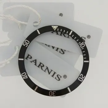 40 mm Bisel Negro Insertar ajuste Parnis Modelo Original PA6050 Reloj para hombre de la tapa del Embellecedor