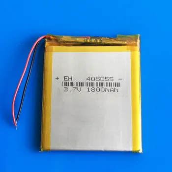 405055 3.7 V 1800mAh lipo de polímero de litio recargable de la batería de Células de MP3 del banco del poder de la Tableta de la cámara de la PC del ordenador portátil del altavoz de 4*50*55 mm