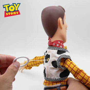 40CM Película de Disney, Toy Story Woody Jessie Muñeca Modelo Puede Hablar inglés Tire de la Cadena de Muñeca Auténtica Muñeca de Juguete de los Niños Regalo de Navidad