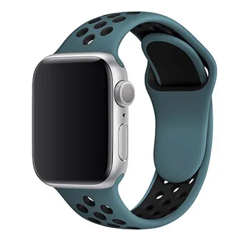 42 mm 38 mm 40 mm, de 44 mm de deportes de silicona reloj de pulsera de apple iwatch1 2 3 4 5 Serie poroso de la pulsera de reloj para el iphone