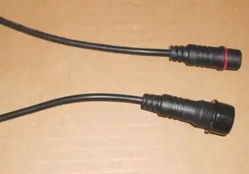4core conector resistente al agua con 50 cm de largo por cable,macho y hembra, de color negro: el macho connect, diámetro:15 mm