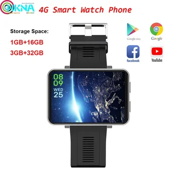 4G GPS LTE Inteligente Reloj Teléfono Android 7.1 Gran Pantalla de 3 gb 32 GB Tarjeta SIM Cámara de 5 megapíxeles Bluetooth Smartwatch Hombres PK AEKU I5 Plus DM99